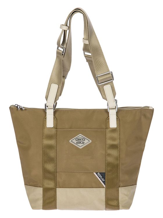 Bric's Replay Sand Woo Shopper-taske 26 cm Bric's Replay Sand Woo Shopper-taske 26 cm