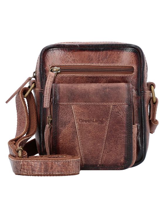 Greenland Nature Mascu & Line Skuldertaske Læder 20 cm Greenland Nature Mascu & Line Skuldertaske Læder 20 cm