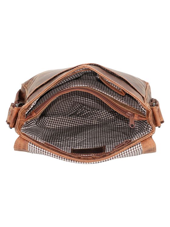 Jack Kinsky Baltimore 4 axelremsväska läder 28 cm