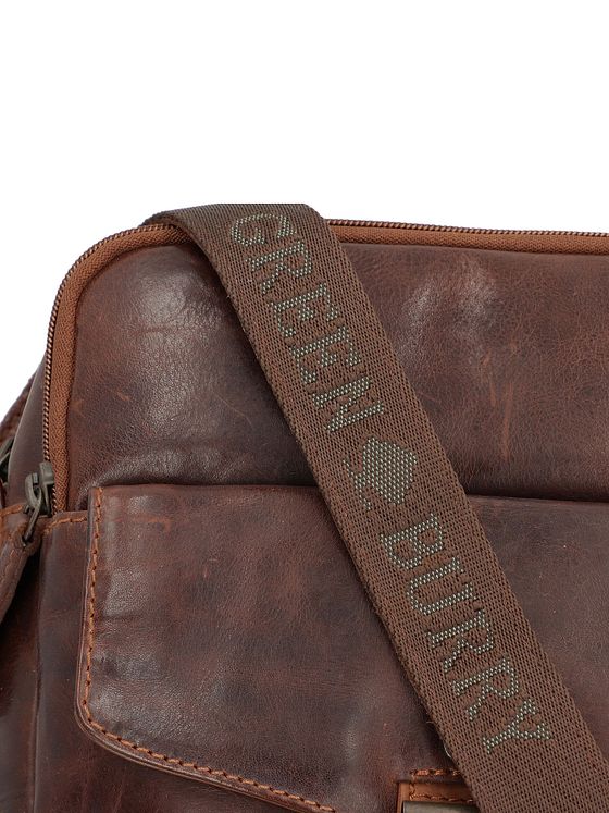 Greenburry Rugged Skuldertaske Læder 21 cm
