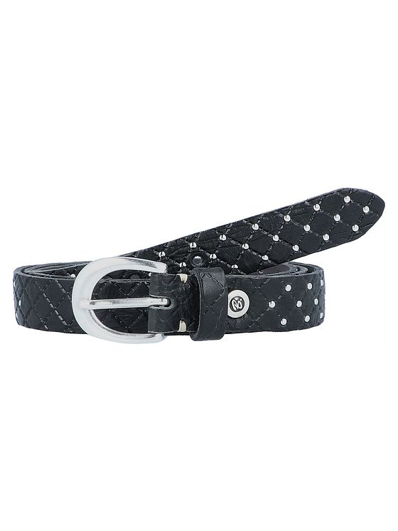b.belt Lilou bælte i læder med nitter