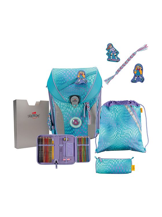 DerDieDas ErgoFlex Max LED Skoleransel-sæt 5-delt