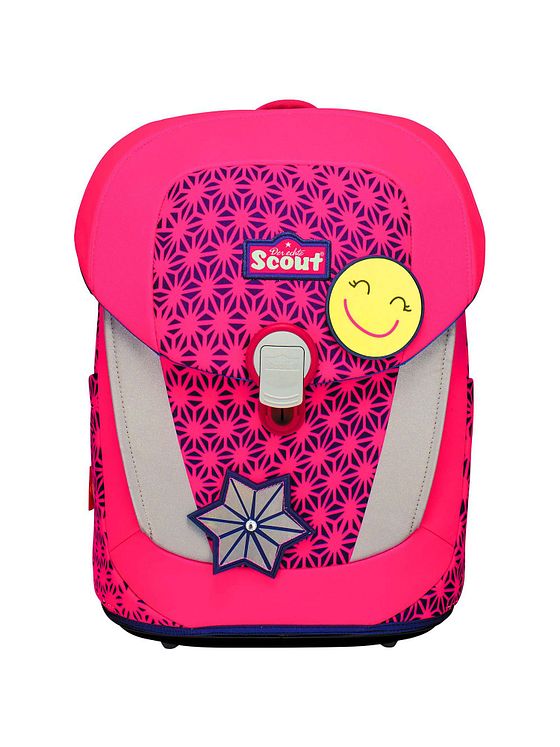 Scout Sunny II Neon Safety Skoleransel-sæt 4-delt Scout Sunny II Neon Safety Skoleransel-sæt 4-delt