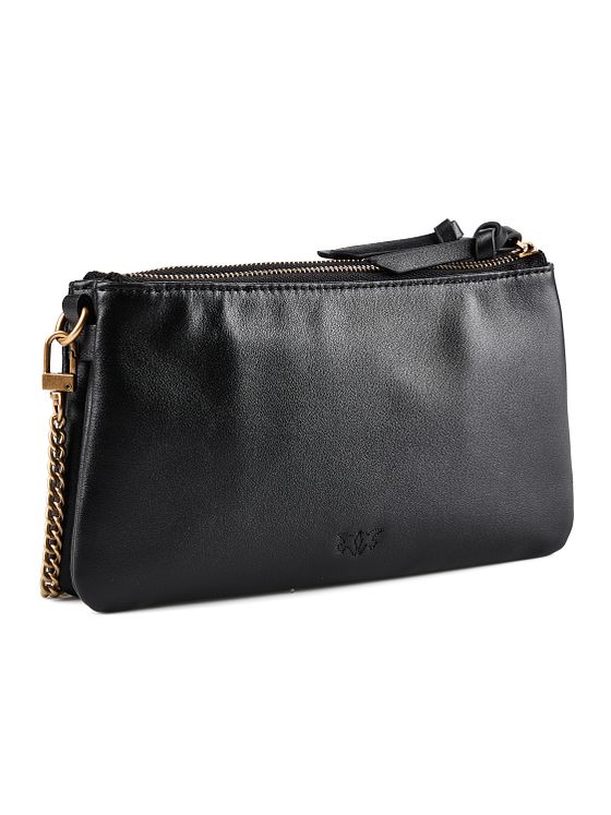 PINKO Love Mini Bolsa de hombro Piel natural 21 cm PINKO Love Mini Bolsa de hombro Piel natural 21 cm