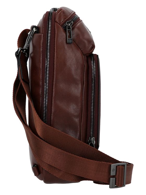 Piquadro Philip Skuldertaske Læder 27 cm