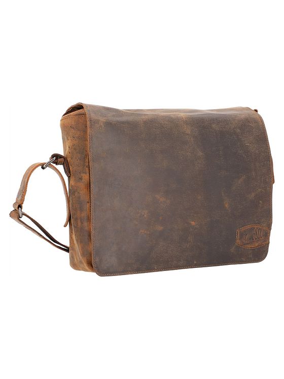 Pride and Soul Ben skuldertaske læder 33 cm rum til bærbar computer