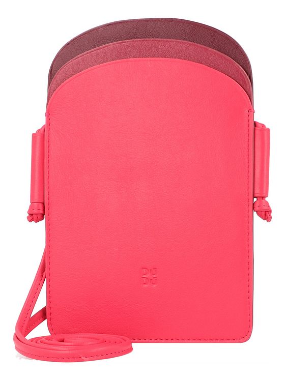 DuDu Farverigt Minorca-mobiltaske i læder 12 cm