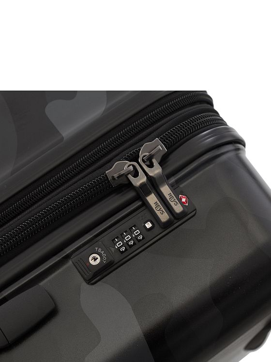 Heys Black Camo 4 hjul Kabinetrolley S 53 cm med strækfold