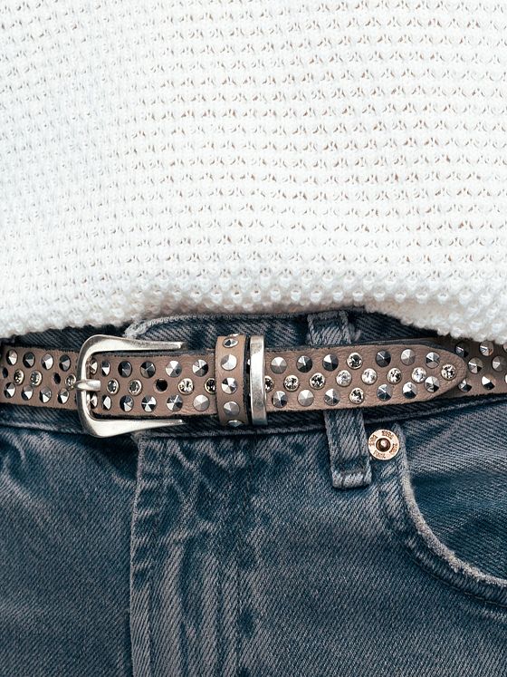 b.belt Cinturón con tachuelas Piel natural b.belt Cinturón con tachuelas Piel natural