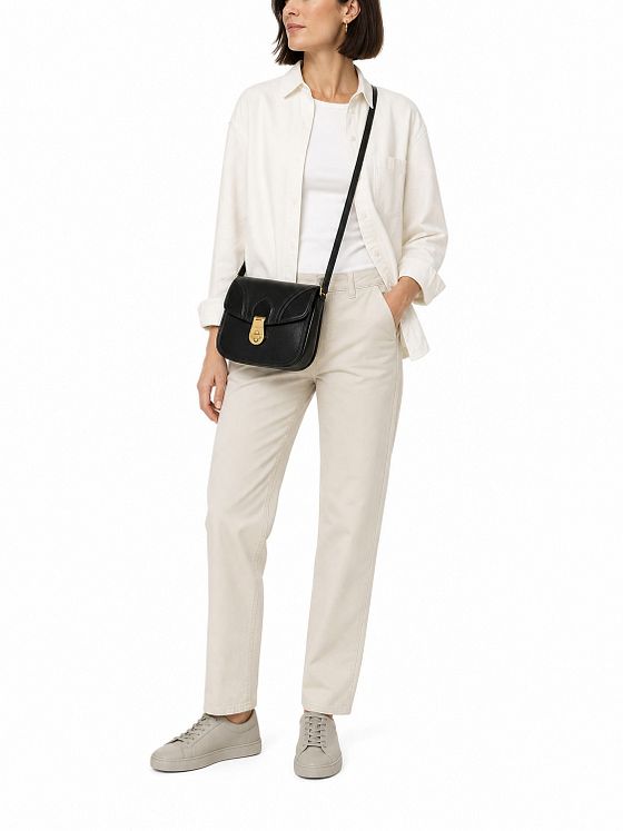 The Bridge Mia Bolsa de hombro Piel natural 22 cm The Bridge Mia Bolsa de hombro Piel natural 22 cm