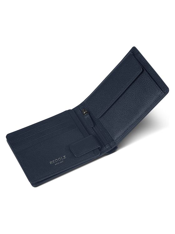 Redolz Leather Essentials QF pung RFID læder 12 cm fold-ud med lynlåsrum