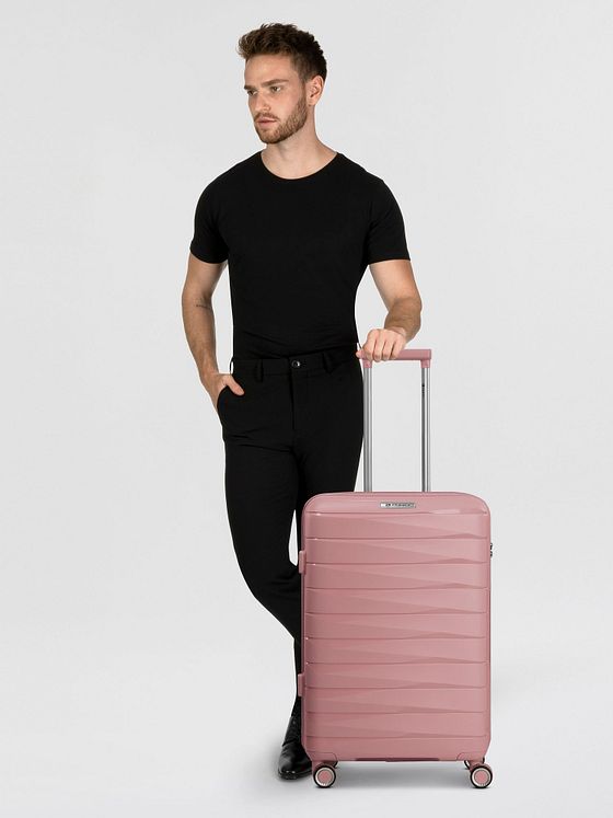 Franky London 4 hjul Trolley M 65 cm med strækfold Franky London 4 hjul Trolley M 65 cm med strækfold