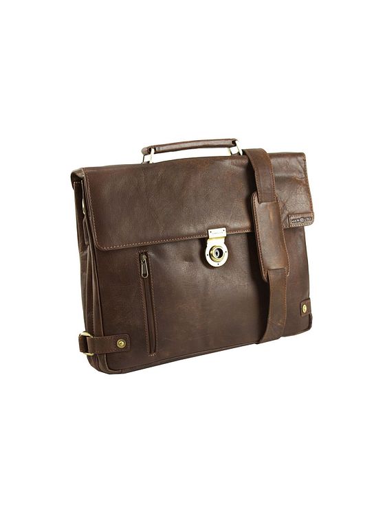 Harold's Crunchy dokumentmappe i læder med 40 cm rum til bærbar computer