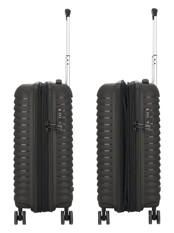 d & n Travel Line 4500 4 hjul Kabinetrolley S 55 cm med strækfold d & n Travel Line 4500 4 hjul Kabinetrolley S 55 cm med strækfold