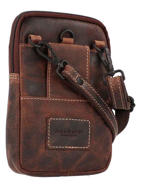 Jack Kinsky Baltimore 10 mobiltelefontaske i læder 12 cm