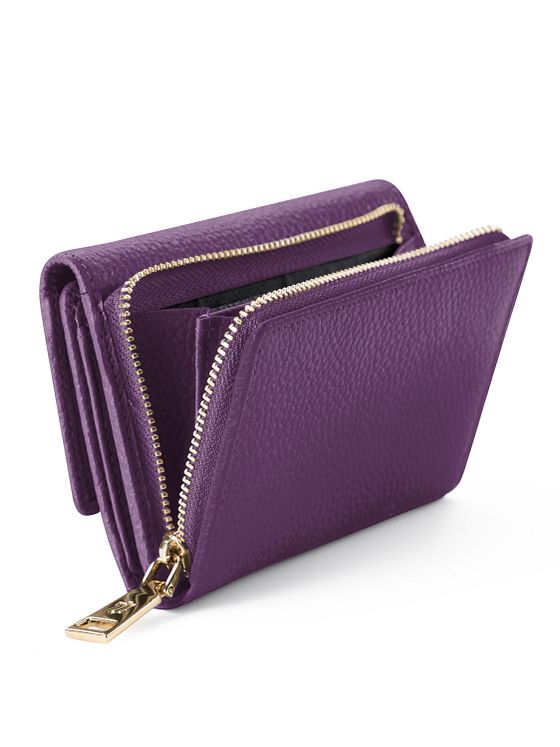 Lazarotti Bologna Kožená peněženka XL s přihrádkou na zip kůže 14 cm