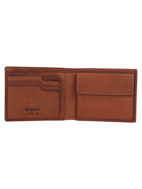 Esquire Dallas Pung RFID-beskyttelse Læder 12 cm