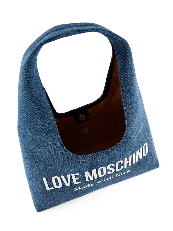 Love Moschino Denim Signature Love Skuldertaske 34 cm