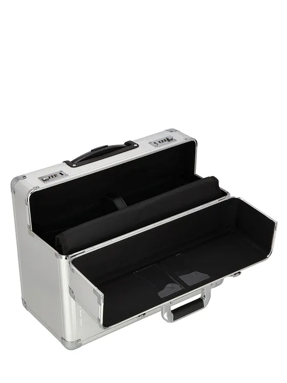 Dermata Pilot-trolley med 2-hjulet konstruktion i Aluminium, 48 cm, med laptop-rum Dermata Pilot-trolley med 2-hjulet konstruktion i Aluminium, 48 cm, med laptop-rum