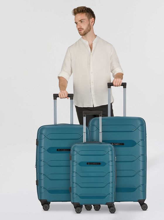 Polestream Strz by Asteroid 4 kolečka Sada kufrů 3-dílný s roztažitelným záhybem