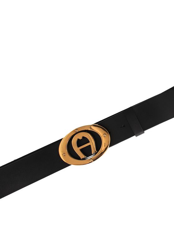 AIGNER Logo-bælte i læder
