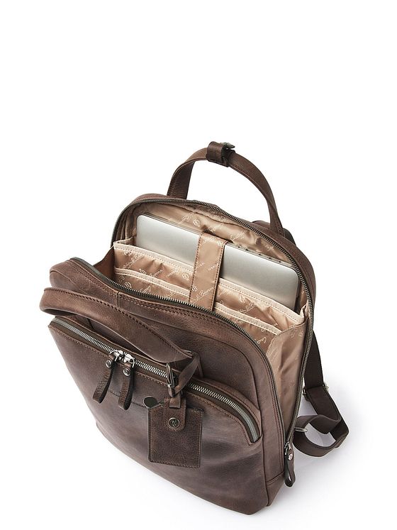 Castelijn & Beerens Carisma rygsæk RFID læder 40 cm laptoprum