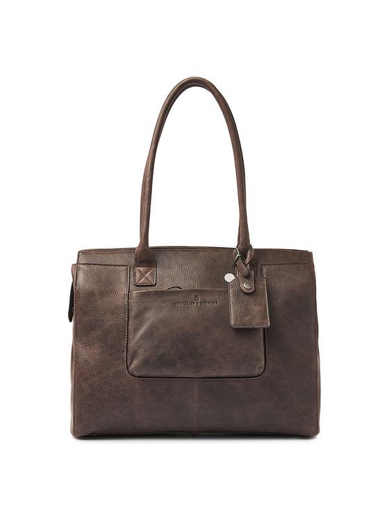 Castelijn & Beerens Carisma skuldertaske RFID-læder 38 cm rum til bærbar computer