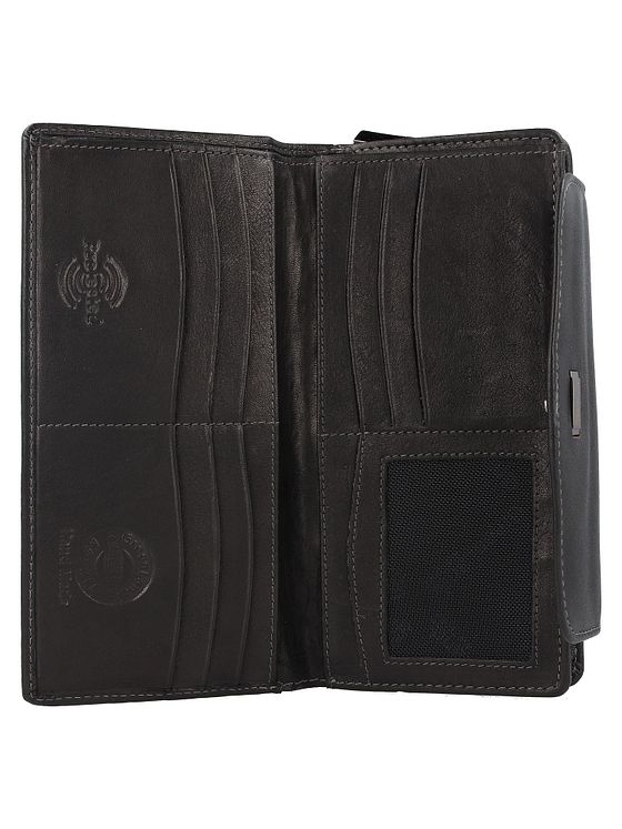 Greenland Nature Sort nappa-pung RFID-læder 19 cm