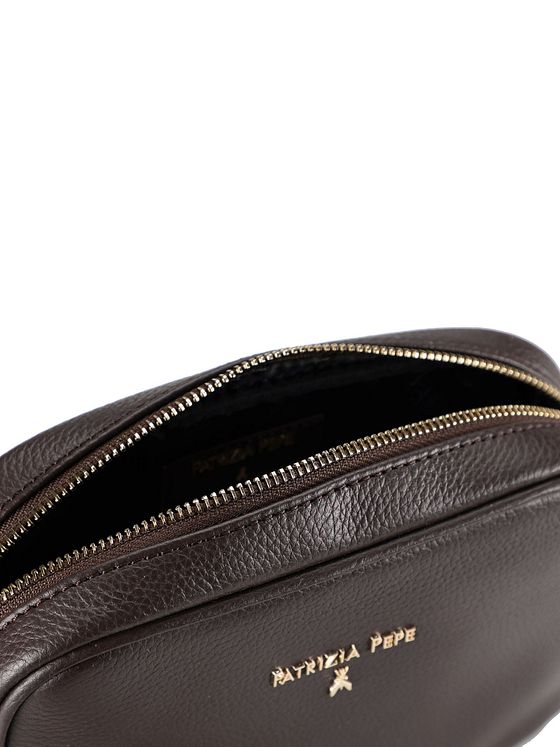 Patrizia Pepe Skuldertaske i læder 20 cm Patrizia Pepe Skuldertaske i læder 20 cm