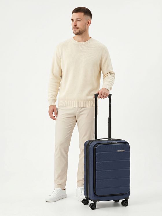 Franky Munich 4.0 4 ruedas Trolley de cabina 55 cm Compartimento para laptop Con fuelle expandible