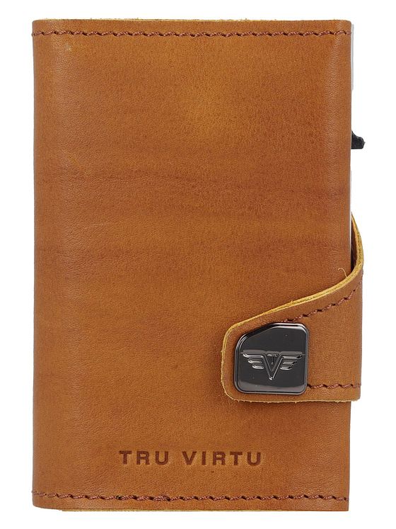 Tru Virtu Click & Slide Natural Kreditkortetui Læder 7 cm