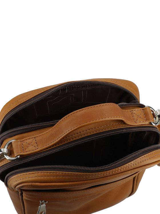 Harold's Landlig håndtaske i læder 18 cm