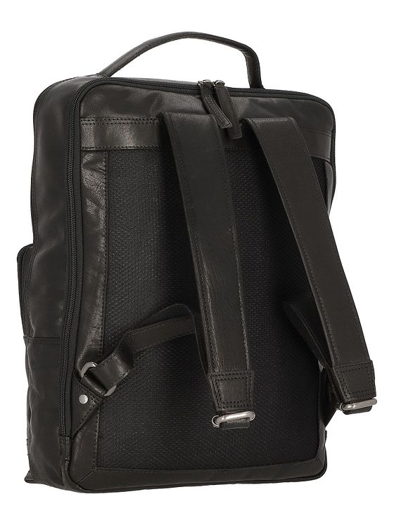 Spikes & Sparrow Bronco-rygsæk i læder med 40 cm rum til bærbar computer Spikes & Sparrow Bronco-rygsæk i læder med 40 cm rum til bærbar computer