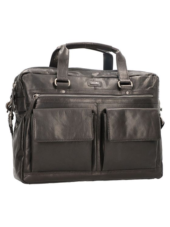 Spikes & Sparrow Dokumentmappe i læder med 41 cm rum til bærbar computer