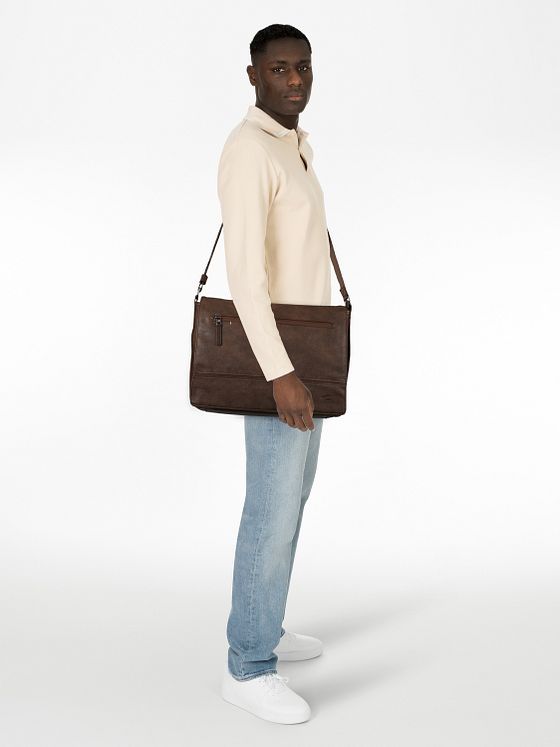 camel active Traces Posel Kůže 38.5 cm Kapsa na notebook