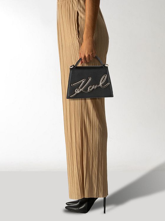 Karl Lagerfeld Signature 2.0 Håndtaske Læder 21.5 cm