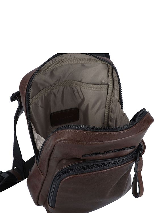 Piquadro Harper skuldertaske i læder 18 cm