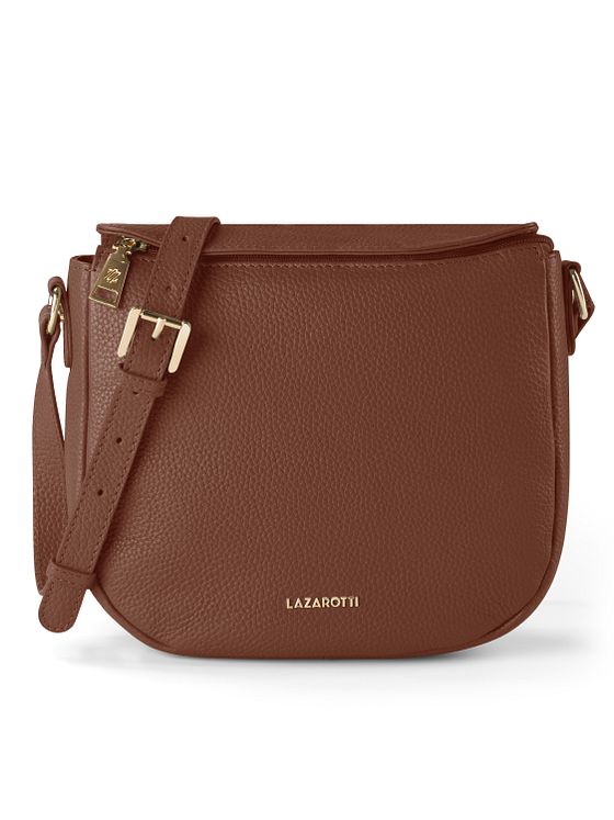 Lazarotti Bologna Leather Crossbody taška přes rameno kůže 25 cm