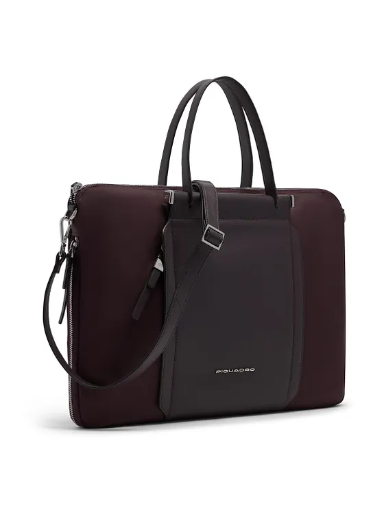 Piquadro Lyra Portfölj Läder 42 cm Laptopfack med expansionsveck