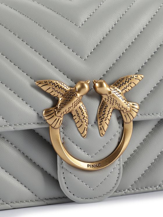 PINKO Love One Skuldertaske Læder 21 cm