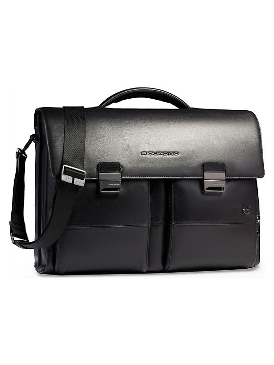 Piquadro Philip Dokumenttaske Messenger Læder 42 cm Laptoprum