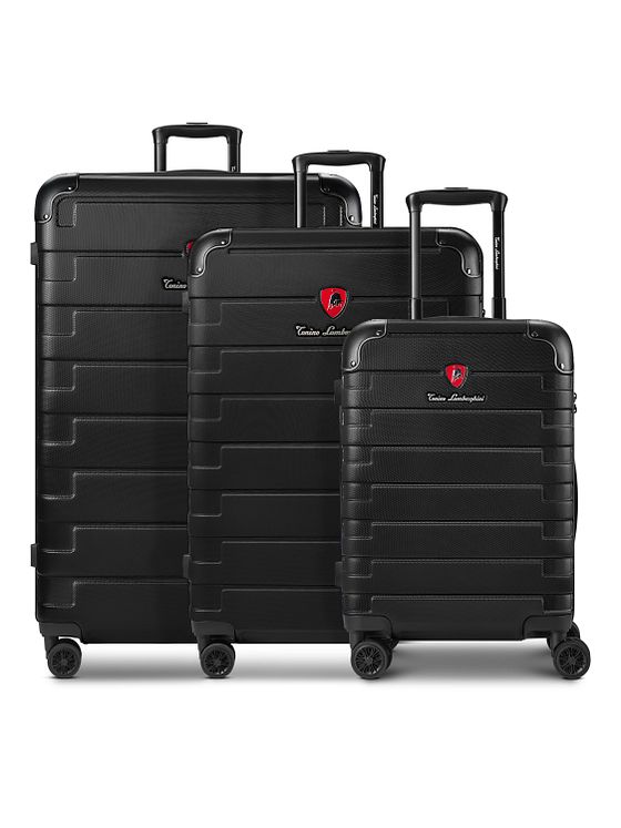 Tonino Lamborghini Tonino Lamborghini Milano Trolley 3-SET med stretchfold og XL-kuffert Tonino Lamborghini Tonino Lamborghini Milano Trolley 3-SET med stretchfold og XL-kuffert
