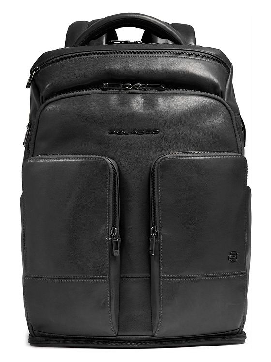 Piquadro Zaino rejserygsæk RFID-læder 44 cm laptoprum