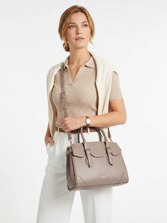 Guess Sofia Bolso Piel natural 33 cm Guess Sofia Bolso Piel natural 33 cm