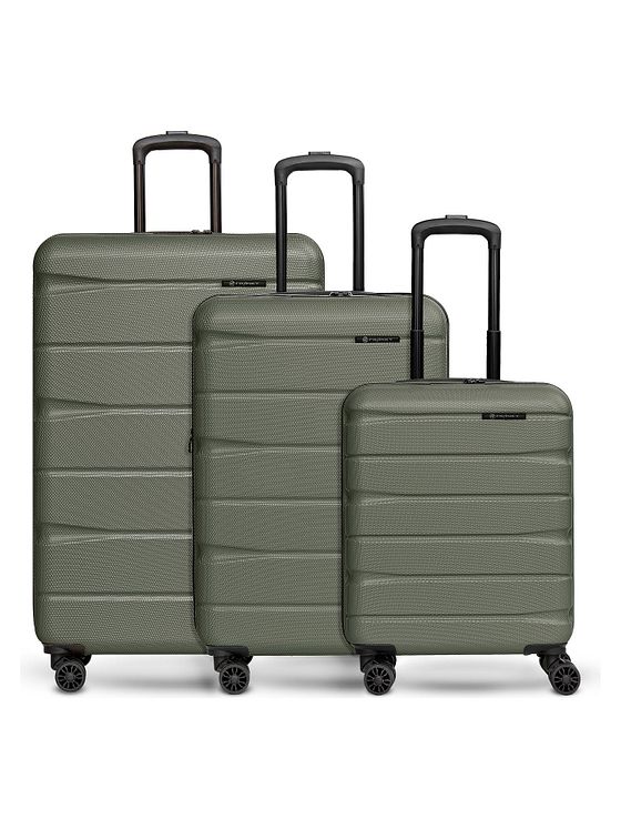 Franky Munich 4.0 4-hjulet kuffertsæt, 3-delt med stretchfoldning