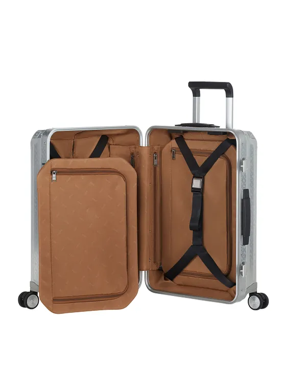 Samsonite Lite-Box Alu Boss Edition – příruční zavazadlo na kolečkách z hliníku s 4 kolečky, 55 cm