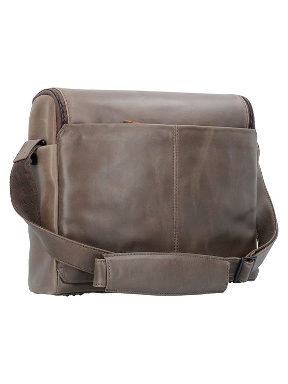 Harold's Kožená aktovka 2v1 s přihrádkou na notebook 36 cm