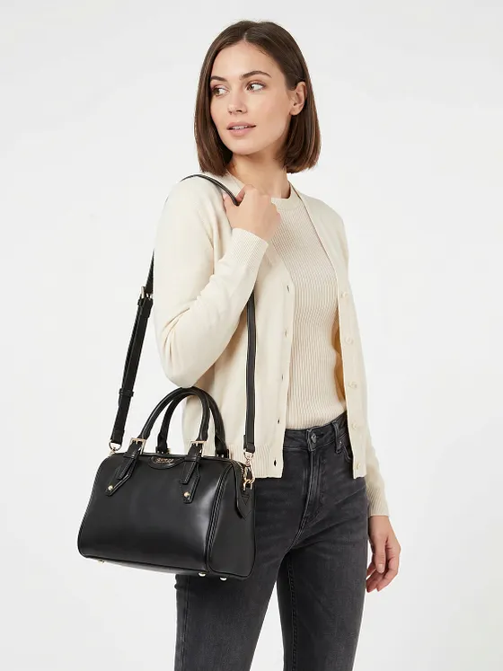 Guess Nina Håndtaske Læder 26 cm Guess Nina Håndtaske Læder 26 cm