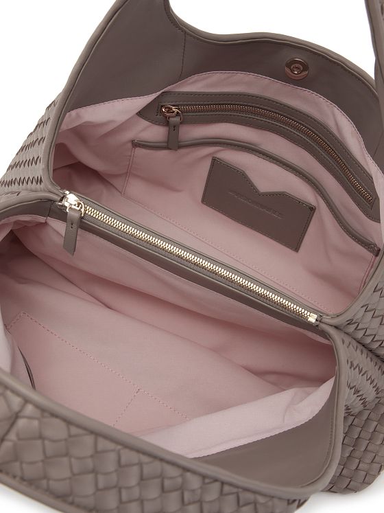 LES VISIONNAIRES Paz Weave Silky Skuldertaske Læder 42 cm