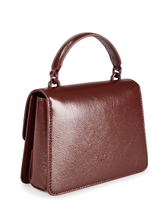 PINKO Love One Top Mini Håndtaske Læder 20 cm